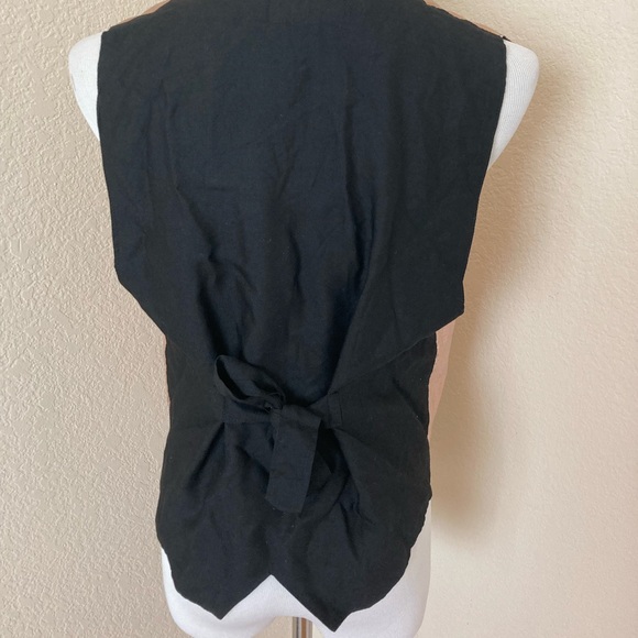 Vintage vest rose gold vest V neck vest 3 button vest - Picture 8 of 9